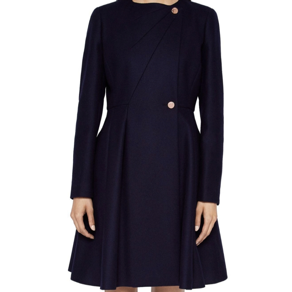 NWT Ted Baker Navy Coat, size TB 2